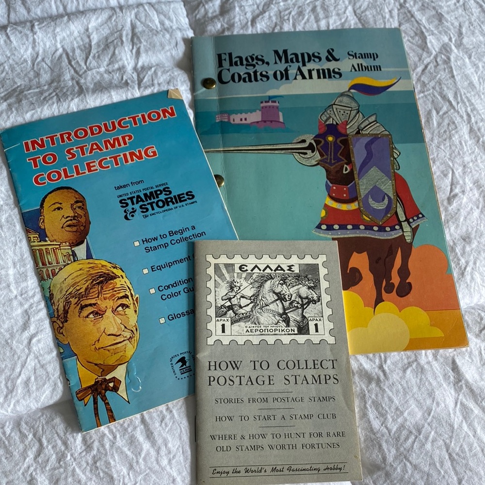 Stamp collecting books